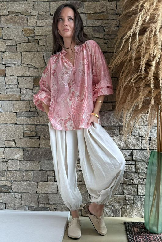 Kings Road Paisley Blouse Rose /4=