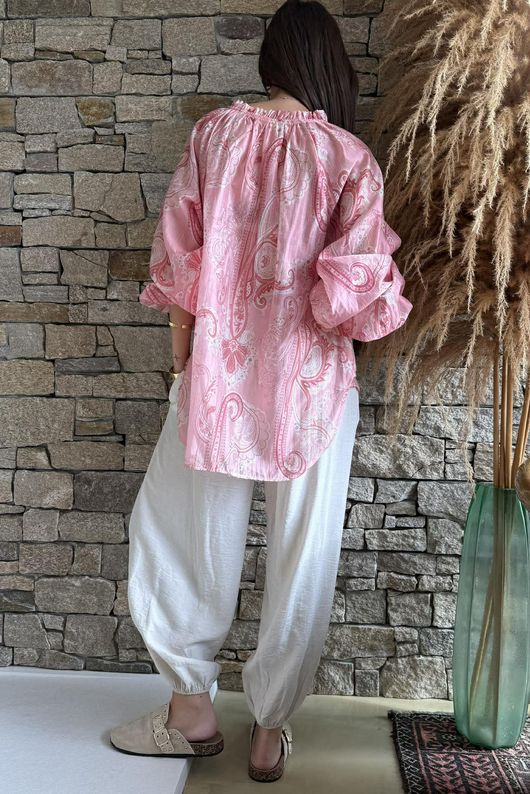 Kings Road Paisley Blouse Rose /4=