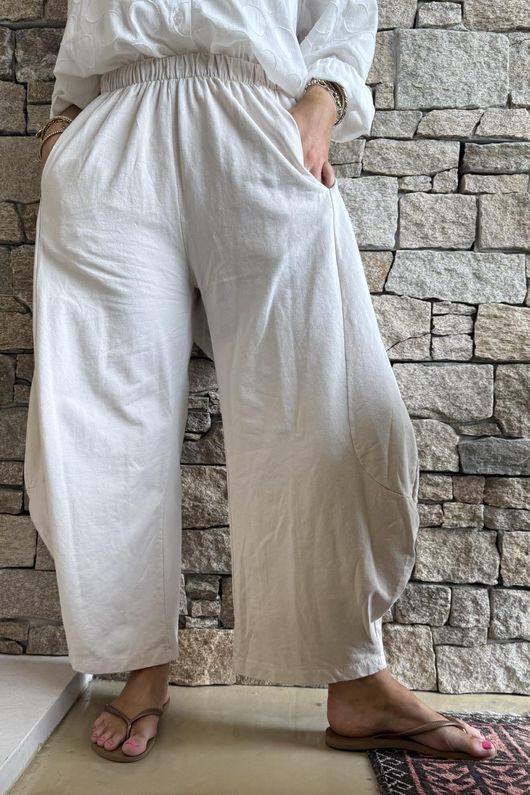 Lagen 7/8 Barrel Pant Calico