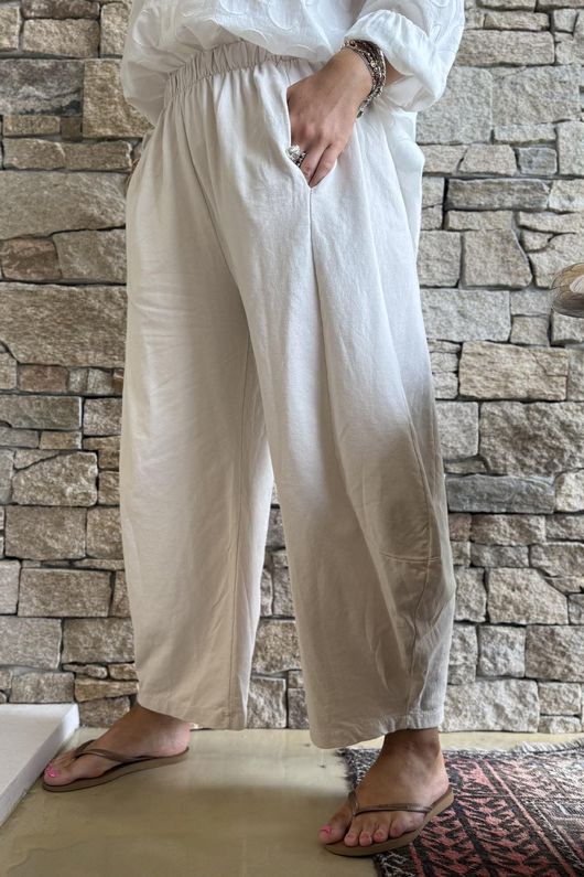 Lagen 7/8 Barrel Pant Calico