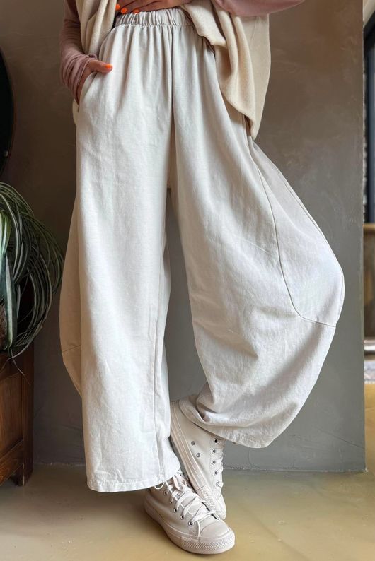 Lagen 7/8 Barrel Pant Calico  