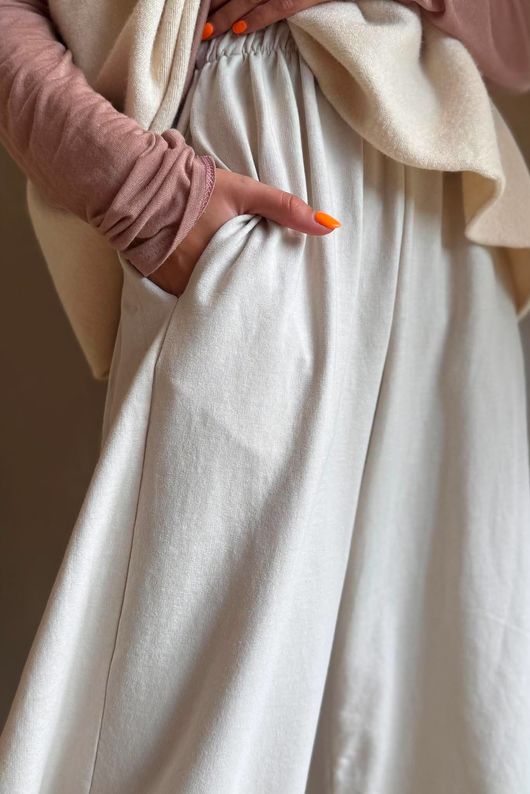 Lagen 7/8 Barrel Pant Calico  