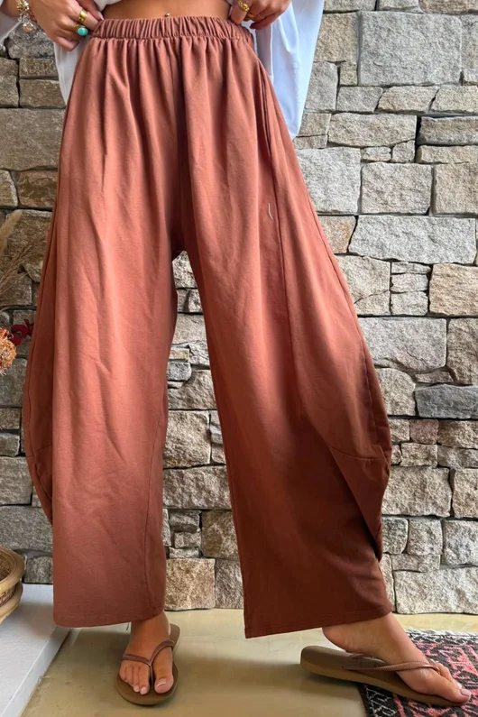 Lagen 7/8 Barrel Pant Chestnut 
