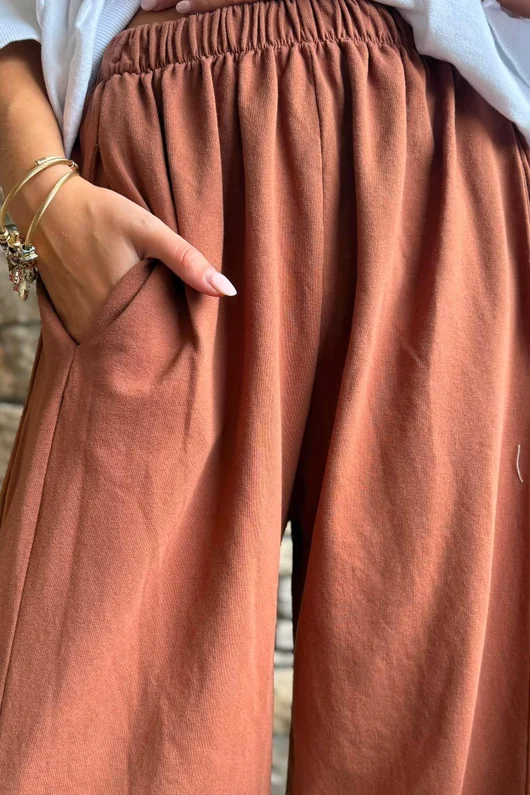 Lagen 7/8 Barrel Pant Chestnut 