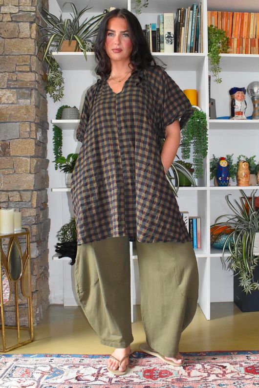 Lagen 7/8 Barrel Pant Deep Olive