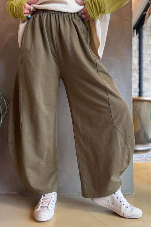 Lagen 7/8 Barrel Pant Deep Olive 