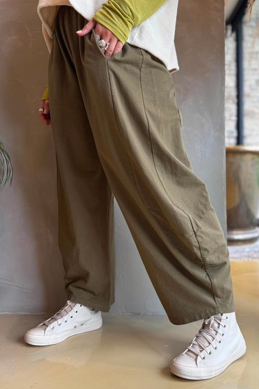 Lagen 7/8 Barrel Pant Deep Olive 