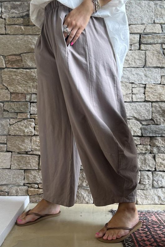 Lagen 7/8 Barrel Pant Mocha