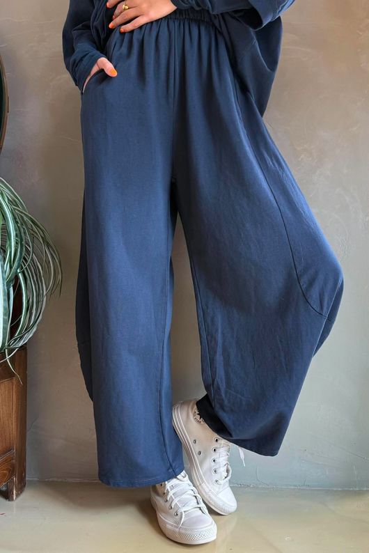 Lagen 7/8 Barrel Pant Navy 