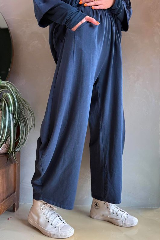 Lagen 7/8 Barrel Pant Navy 