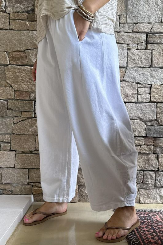 Lagen 7/8 Barrel Pant White