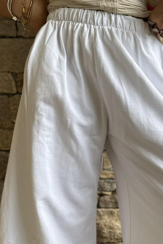 Lagen 7/8 Barrel Pant White