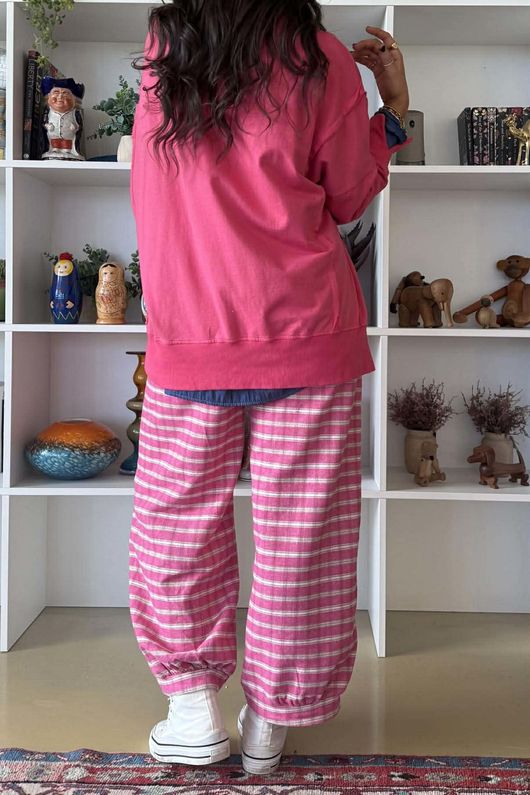 Lagen Chill Sweatshirt Hot Pink