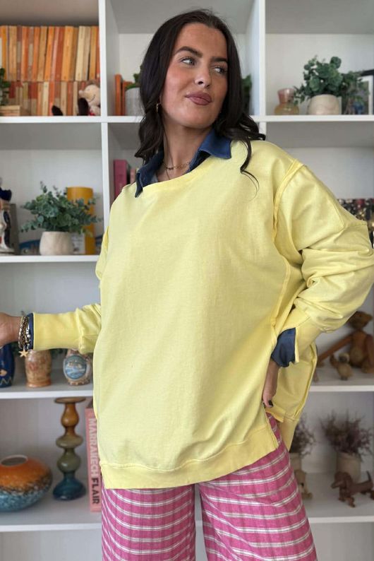 Lagen Chill Sweatshirt Lemonade /9=