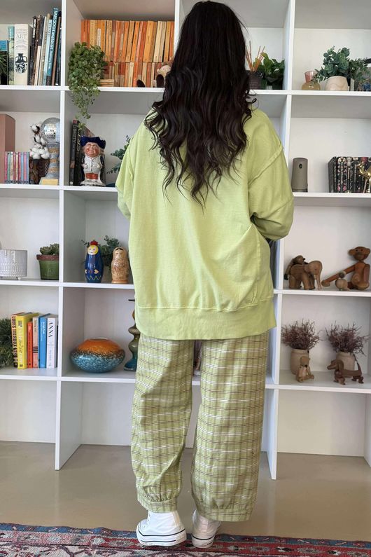 Lagen Chill Sweatshirt Soft Lime