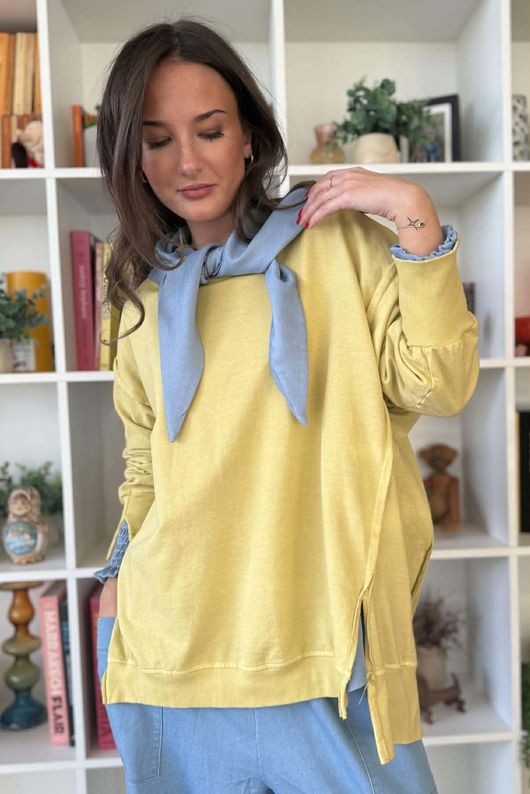 Lagen Chill Sweatshirt Soft Ochre /5=