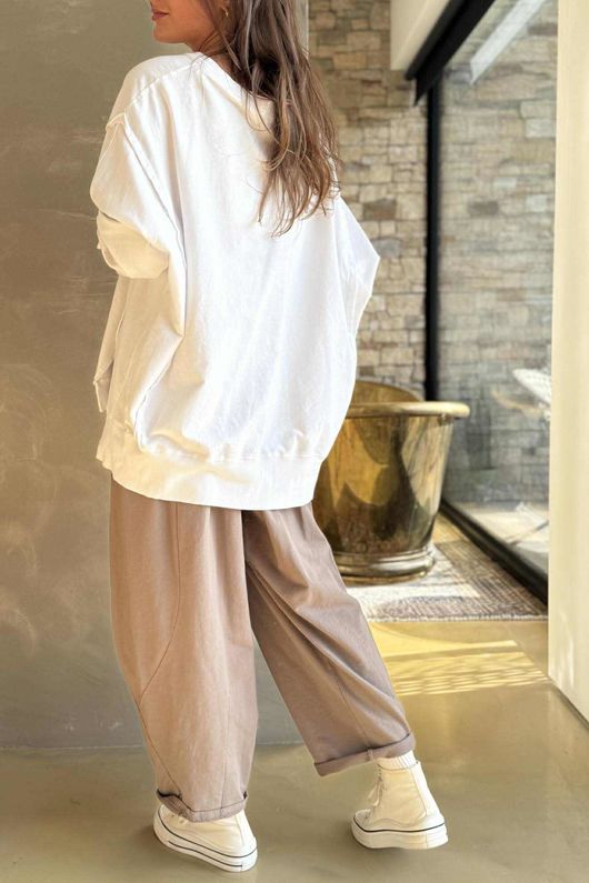 Lagen Chill Sweatshirt White