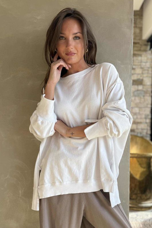 Lagen Chill Sweatshirt White