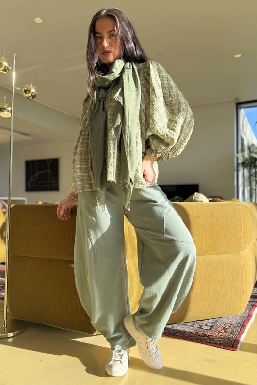 Lagen Classic Barrel Pant Khaki