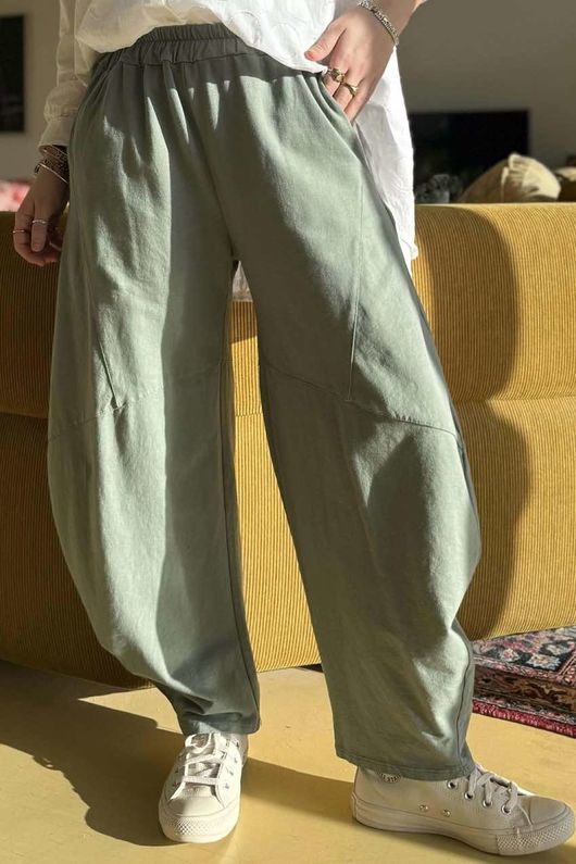 Lagen Classic Barrel Pant Khaki