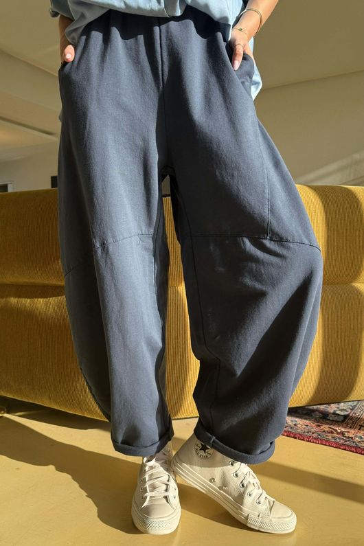 Lagen Classic Barrel Pant Navy