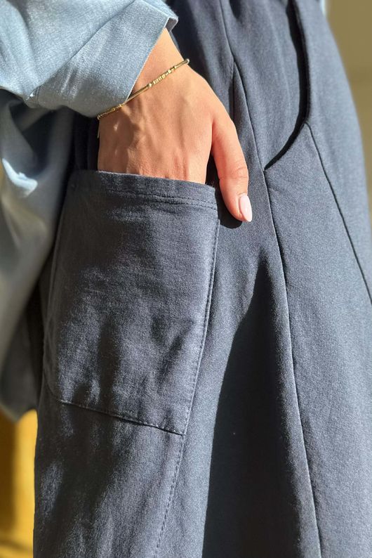 Lagen Classic Barrel Pant Navy