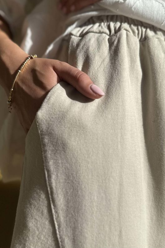 Lagen Classic Barrel Pant Stone