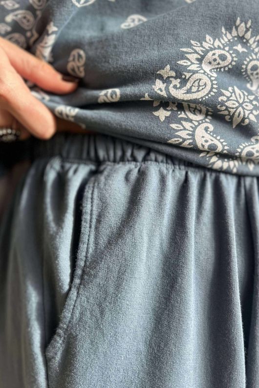 Lagen Classic Sweatshirt Barrel Pant Denim