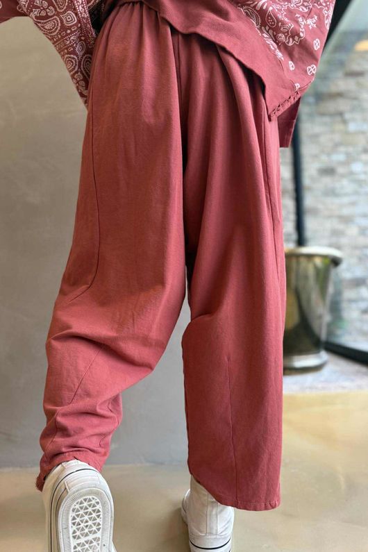 Lagen Classic Sweatshirt Barrel Pant Indian Red