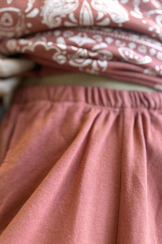 Lagen Classic Sweatshirt Barrel Pant Indian Red