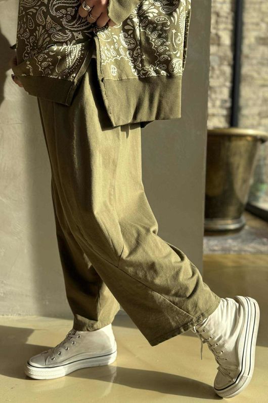 Lagen Classic Sweatshirt Barrel Pant Olive