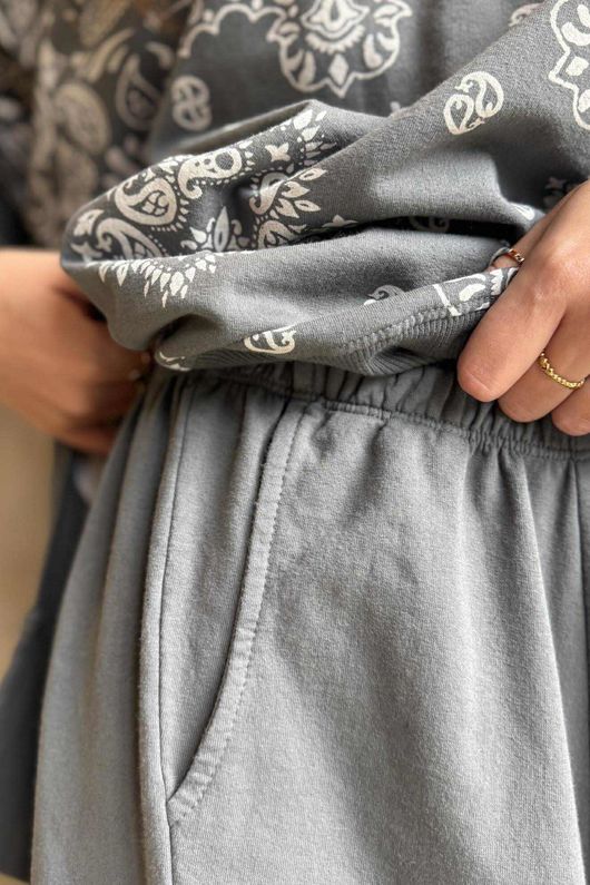 Lagen Classic Sweatshirt Barrel Pant Storm