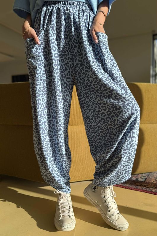Lagen Leopard Shelby Barrel Pant Baby Blue & Denim