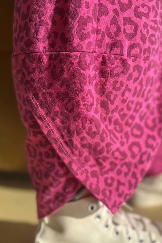 Lagen Leopard Shelby Barrel Pant Hot Pink & Merlot