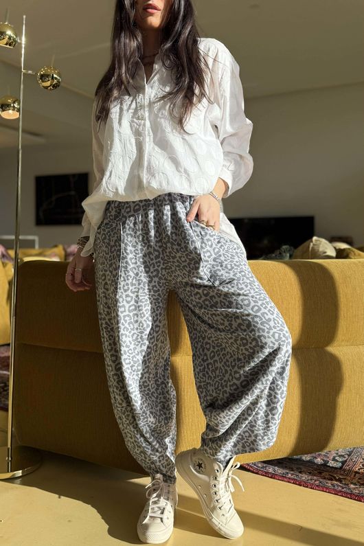 Lagen Leopard Shelby Barrel Pant Smoke & Storm