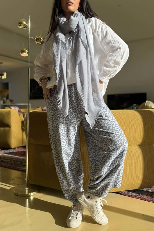 Lagen Leopard Shelby Barrel Pant Smoke & Storm