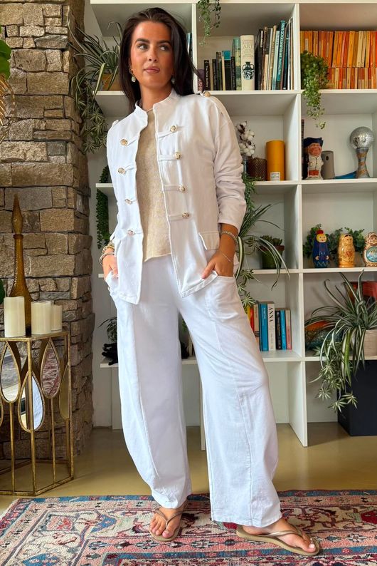 Lagen Napoleon Jacket White