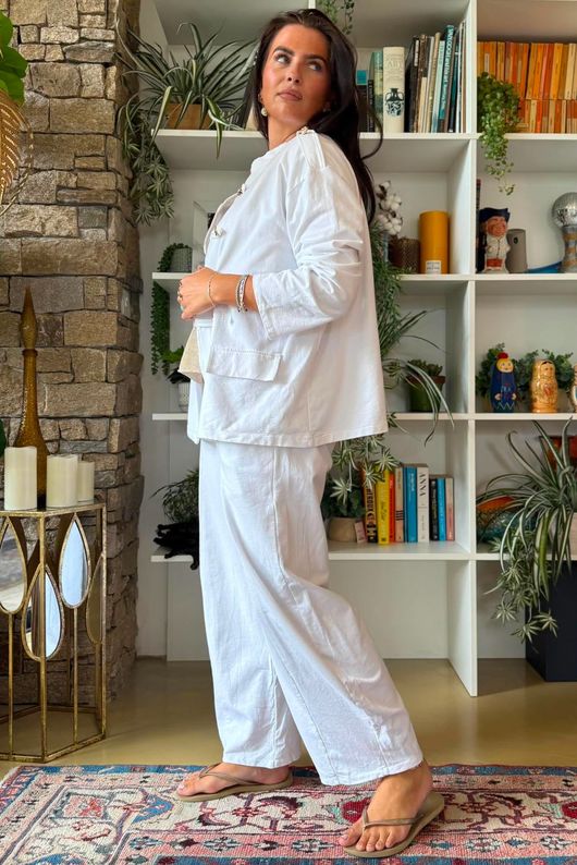 Lagen Napoleon Jacket White