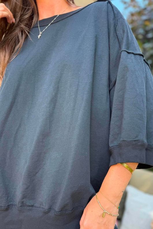 Lagen Relaxed Sweatshirt Black