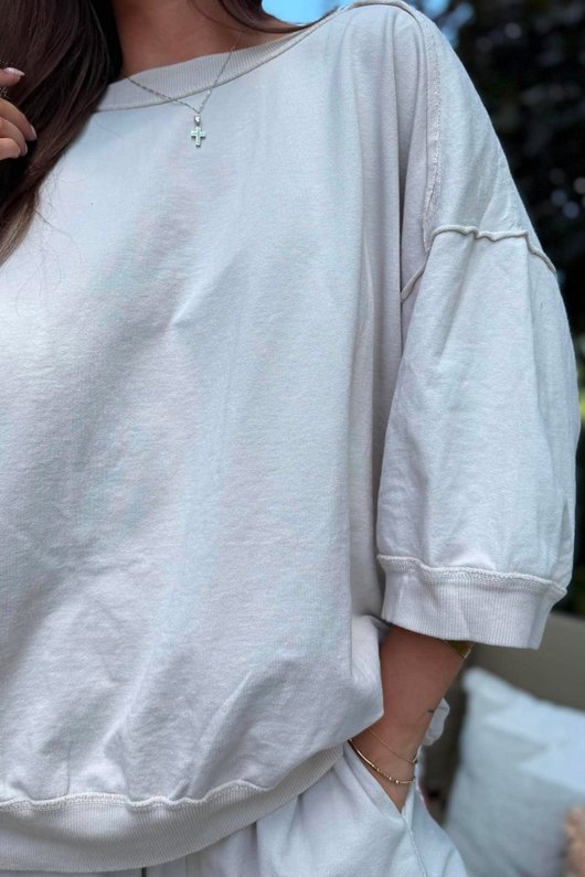 Lagen Relaxed Sweatshirt Calico