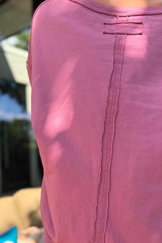 Lagen Relaxed Sweatshirt Indian Pink