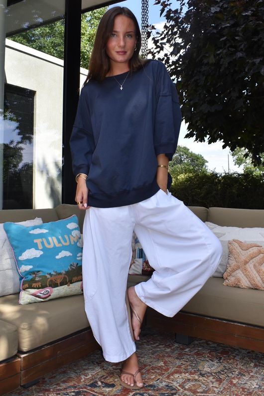 Lagen Relaxed Sweatshirt Navy