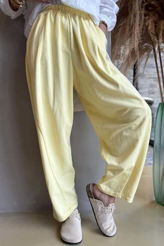 Lagen Seamed Tapered Barrel Pant Lemon /9=