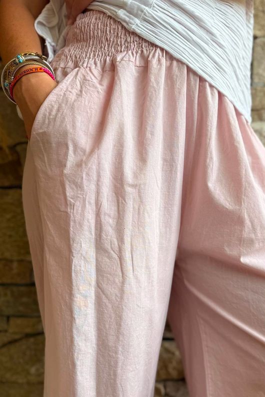 Larc Frill Kick Pant Rose