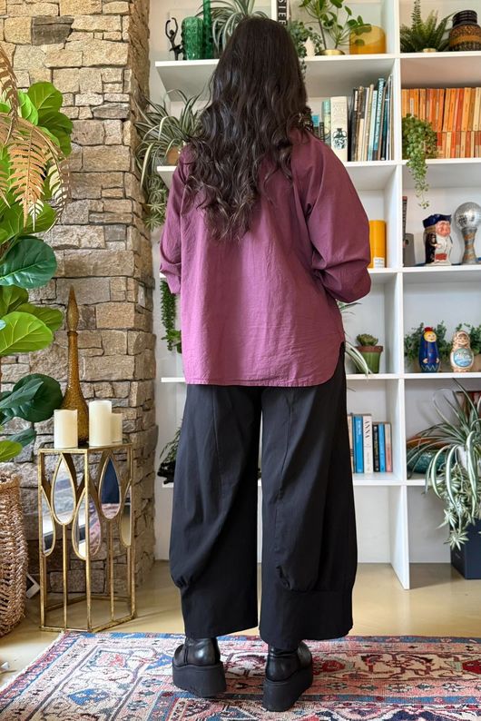 Larc Poet Blouse Damson