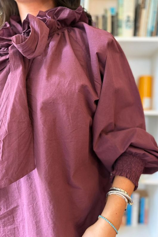 Larc Poet Blouse Damson