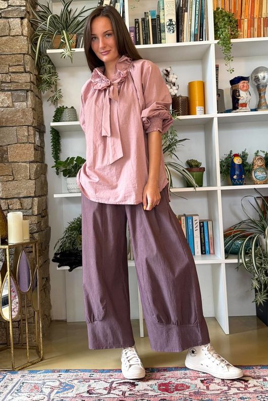Larc Poet Blouse Dusky Rose