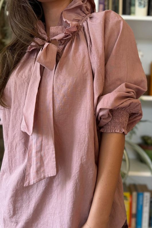 Larc Poet Blouse Dusky Rose