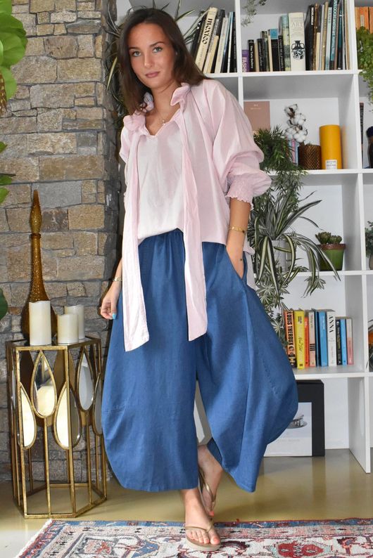 Larc Poet Blouse Rose