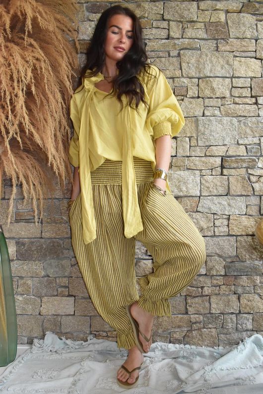 Larc Poet Blouse Soft Ochre